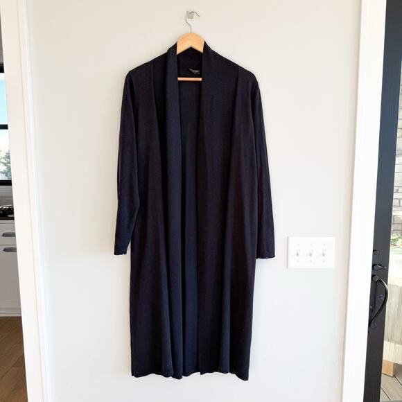 Eileen Fisher Sweaters - Eileen Fisher 100% Wol Open Duster Cardigan Black M